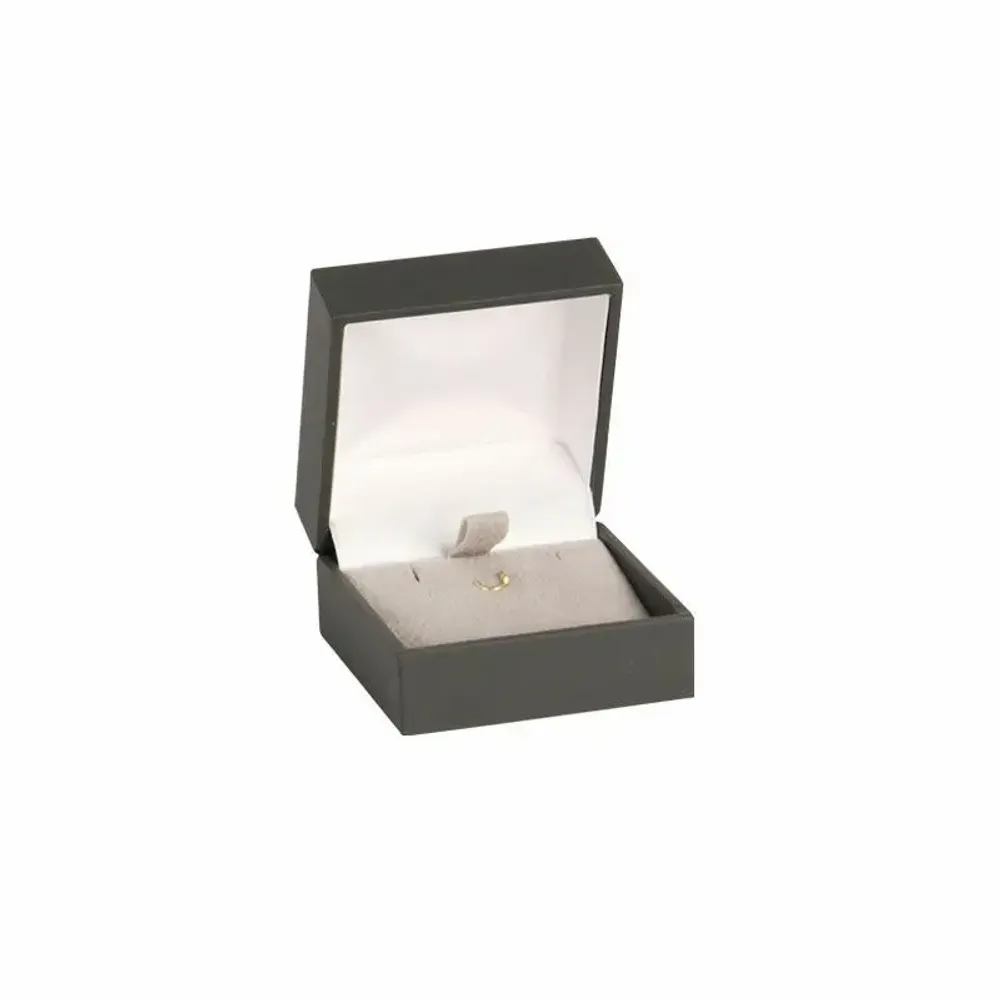 Gifts - Dark grey matte-coated earring/pendant case - LAVAL 1878