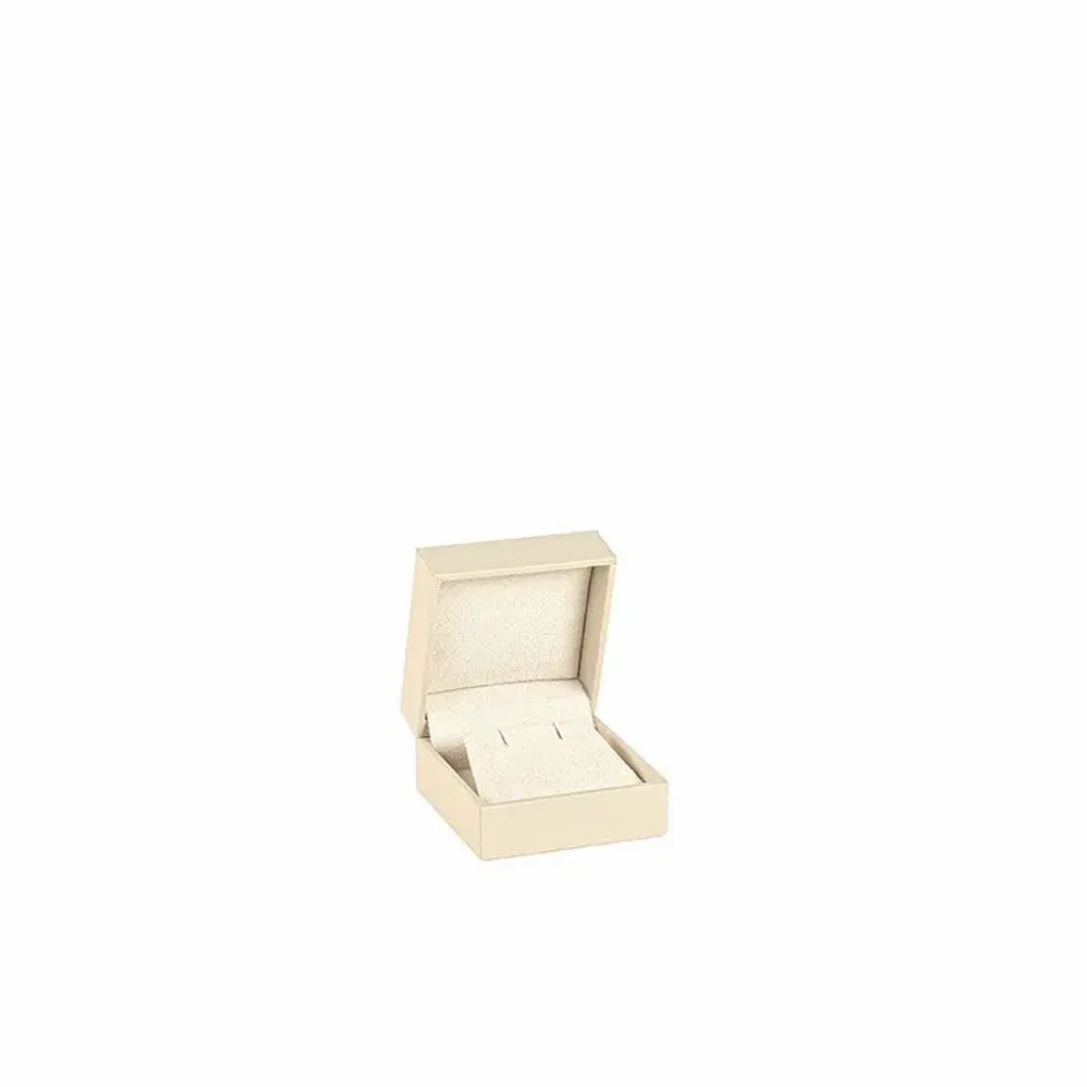 Gifts - Smooth, matte cream-colored earring case - LAVAL 1878