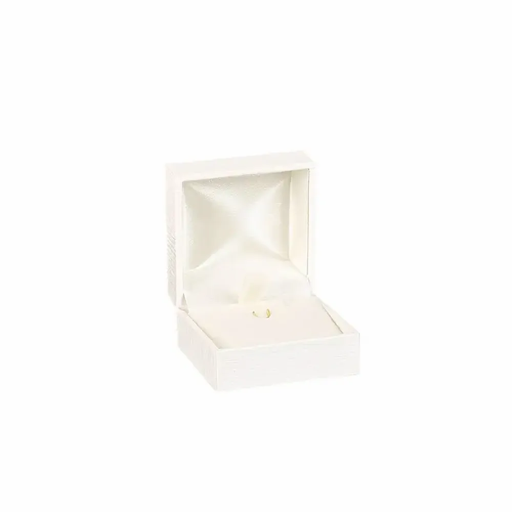 Gifts - White synthetic-coated earring/pendant case - LAVAL 1878
