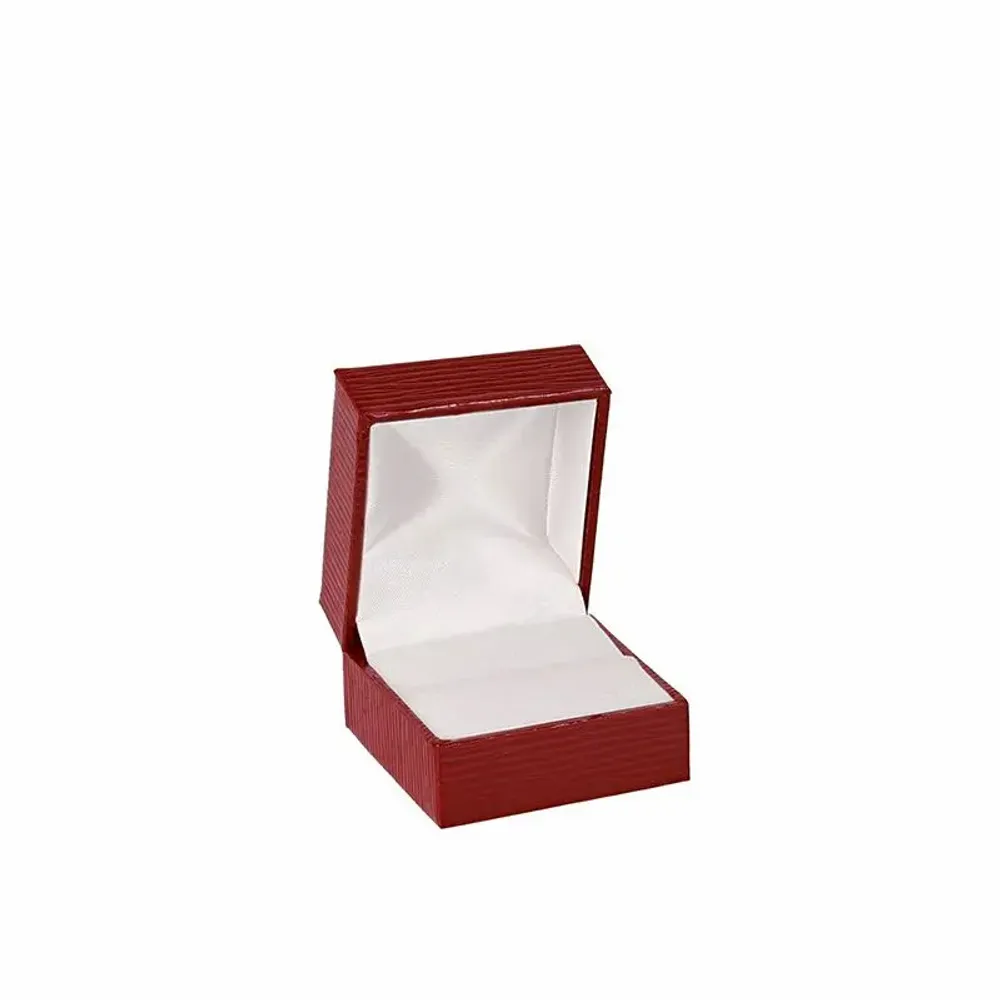 Gifts - Red spiral-covered synthetic ring case - LAVAL 1878