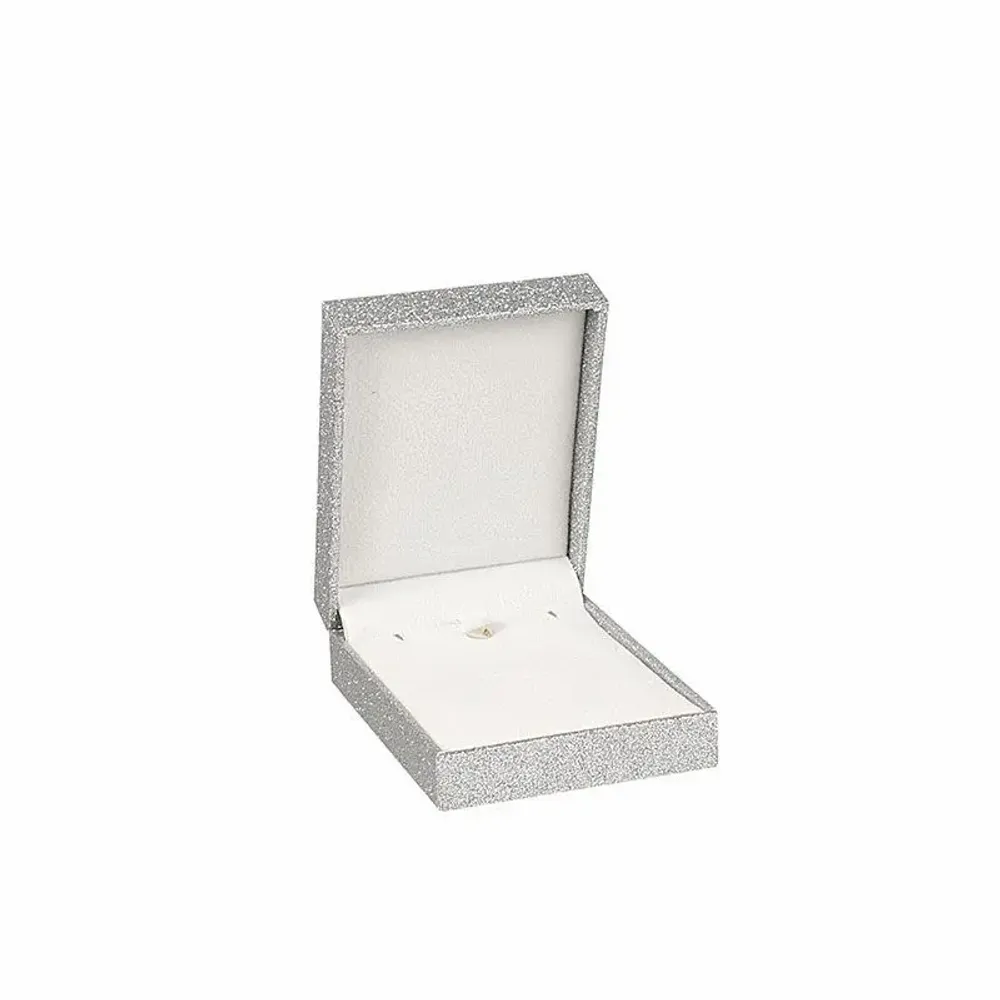 Gifts - Silver-colored glittery earring/pendant box - LAVAL 1878