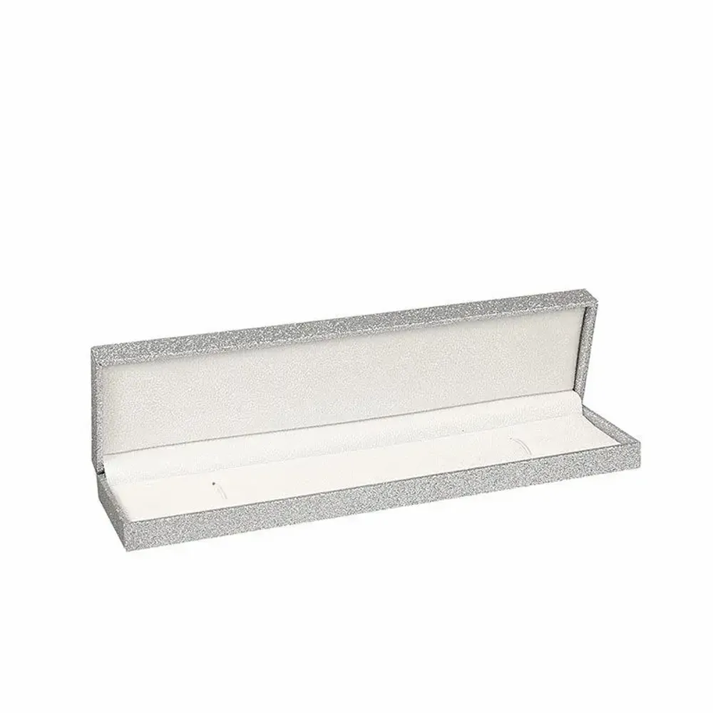 Cadeaux - Écrin bracelet gainé couleur argent à paillettes - LAVAL 1878