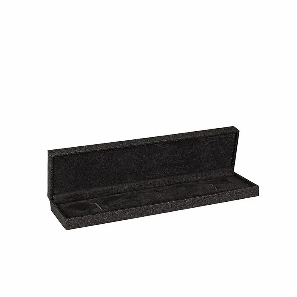 Gifts - Black glittery covered bracelet case - LAVAL 1878