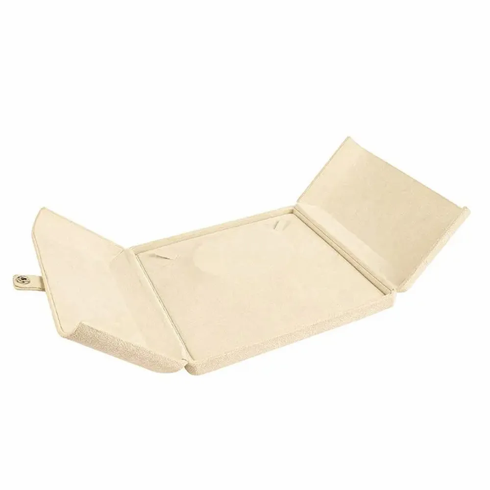 Gifts - Synthetic suede-look collar case, cream color - LAVAL 1878