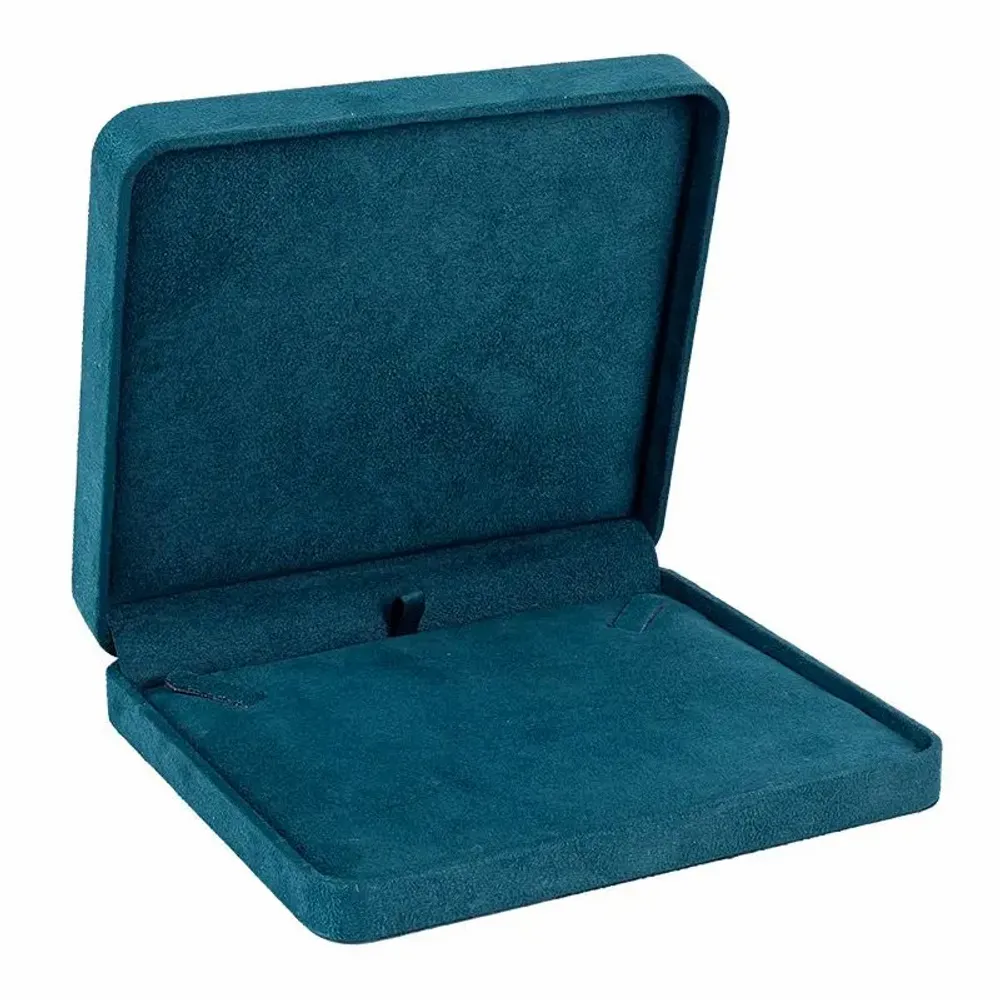 Gifts - Synthetic-covered, suede-like collar case, duck blue - LAVAL 1878
