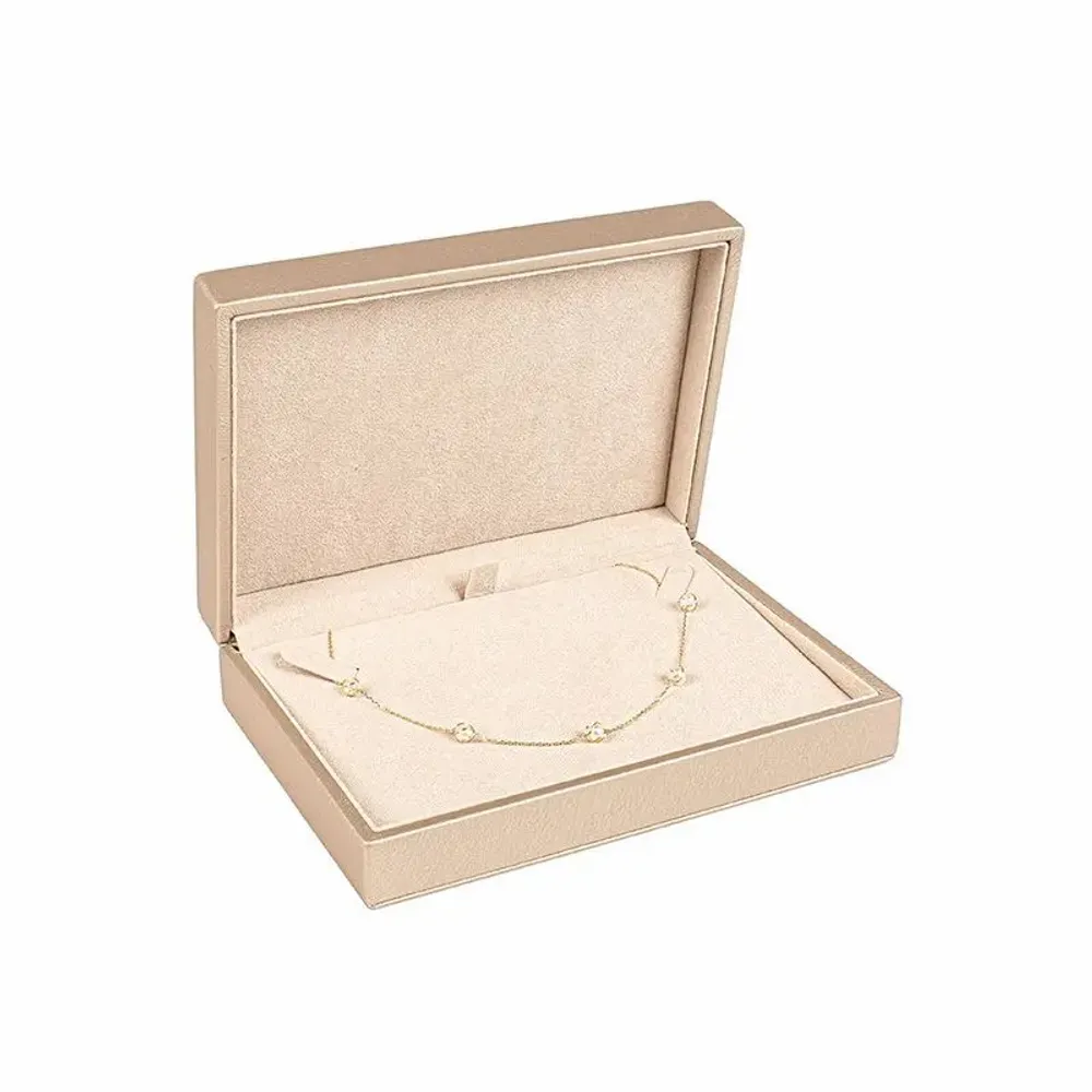 Gifts - Copper-beige synthetic collar case, iridescent bovine leather look - LAVAL 1878