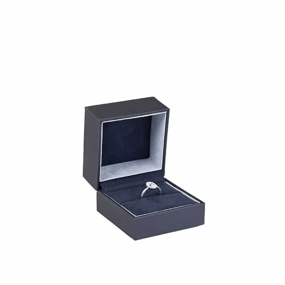 Cadeaux - Écrin bague fente, gainé synthétique mat haut de gamme, bleu marine - LAVAL 1878