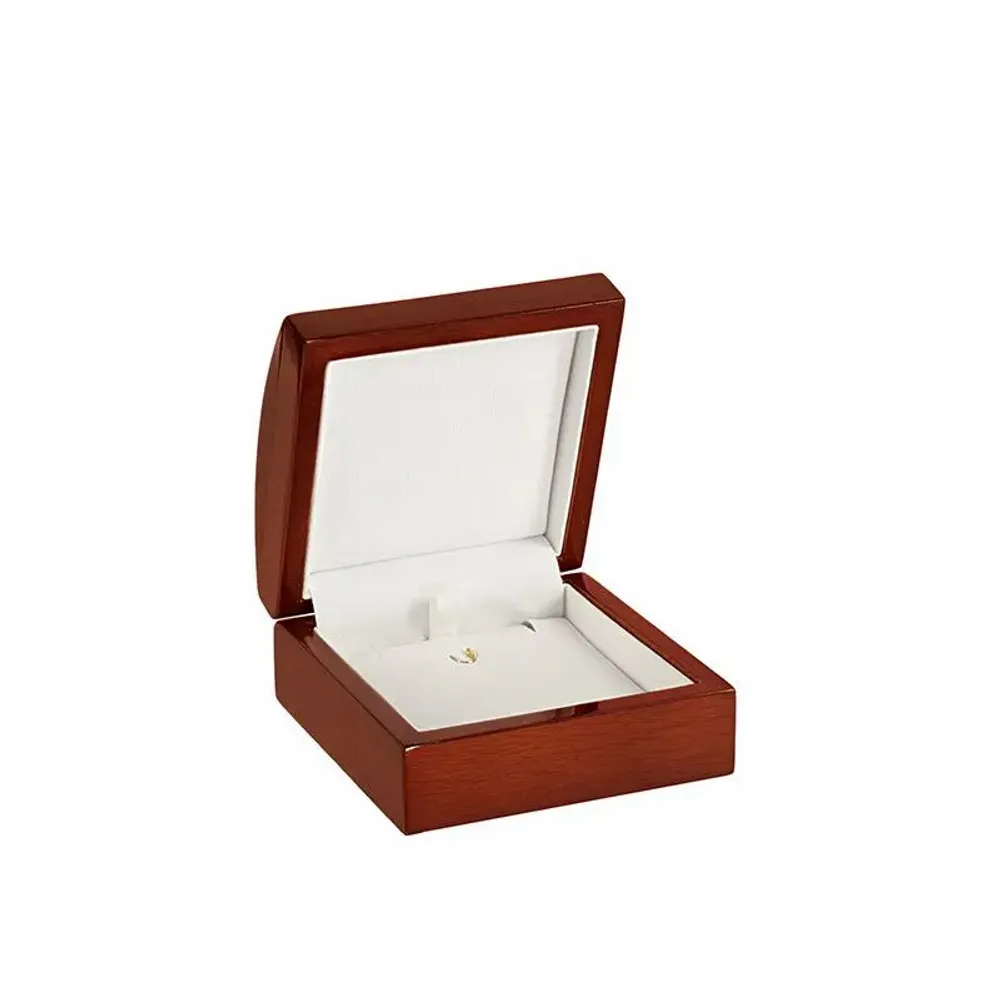 Gifts - B.O. box/pendant in glossy varnished beech wood, light brown - LAVAL 1878