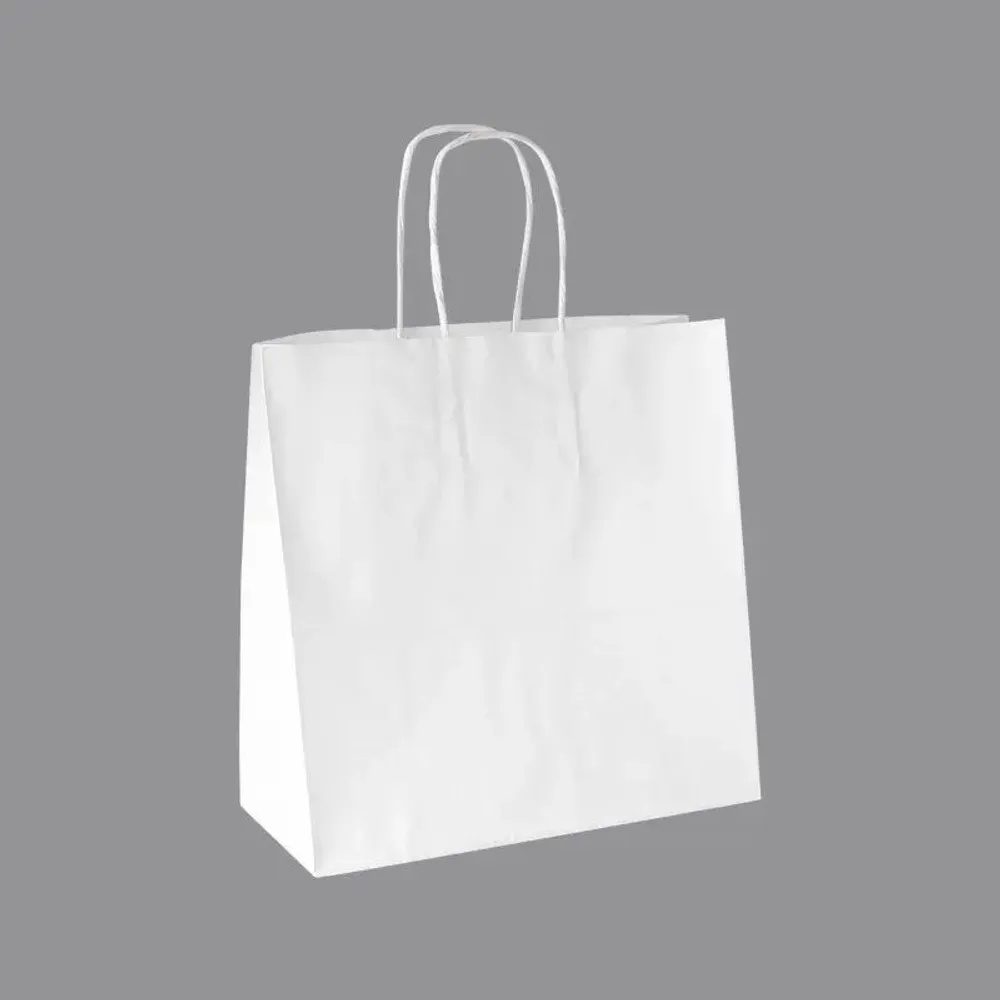 Gifts - White kraft paper bags 22 x 10 x H 22cm, 90g (x50) - LAVAL 1878