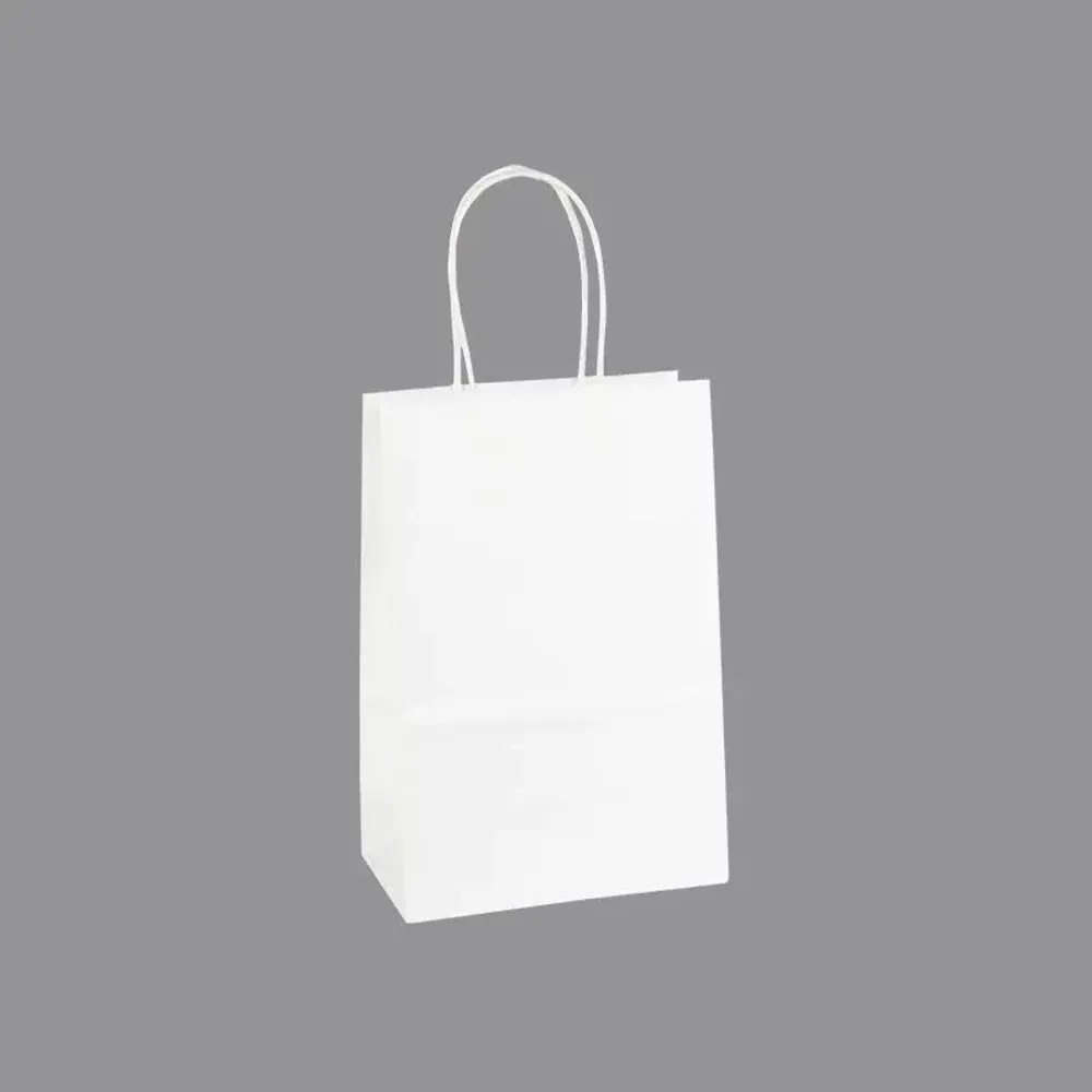 Cadeaux - Sacs papier kraft blanc 14 x 8 x H 21cm, 90g (x50) - LAVAL 1878