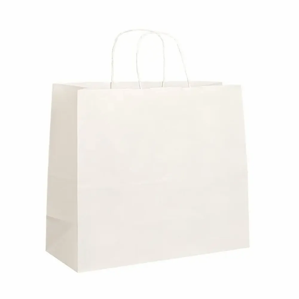 Gifts - White kraft paper bags 43 x 16 x H 33cm, 110g (x50) - LAVAL 1878