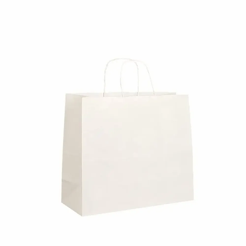 Gifts - White kraft paper bags 34 x 14 x H 29.5cm, 110g (x50) - LAVAL 1878