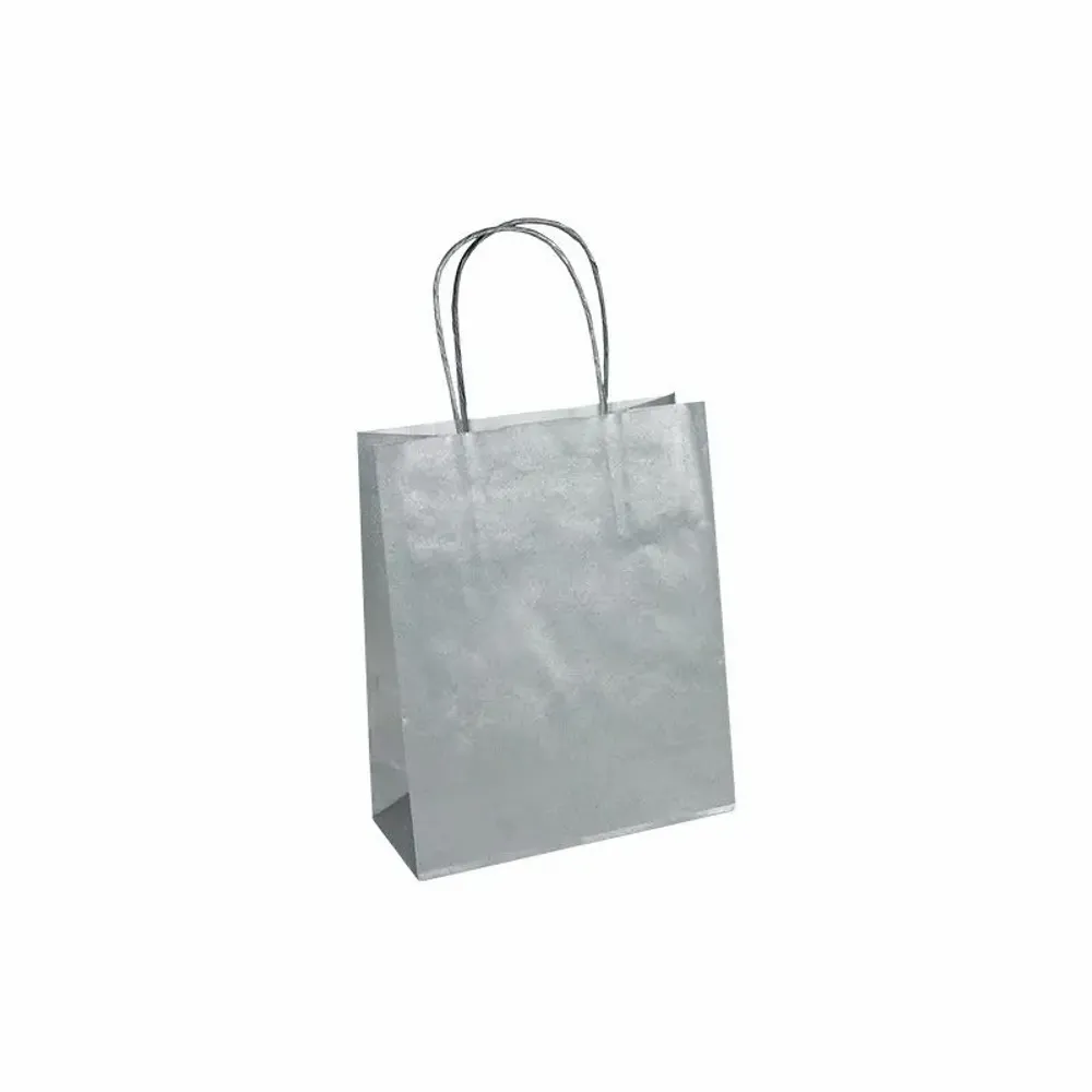 Cadeaux - Sacs papier kraft couleur argent, 18 x 8 x H 22cm, 90g (x50) - LAVAL 1878
