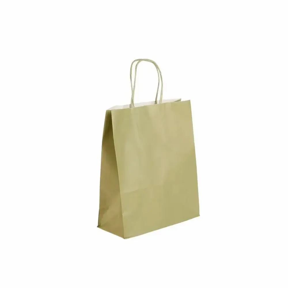 Gifts - Khaki kraft paper bags 18 x 8 x H 22cm, 90g (x50) - LAVAL 1878