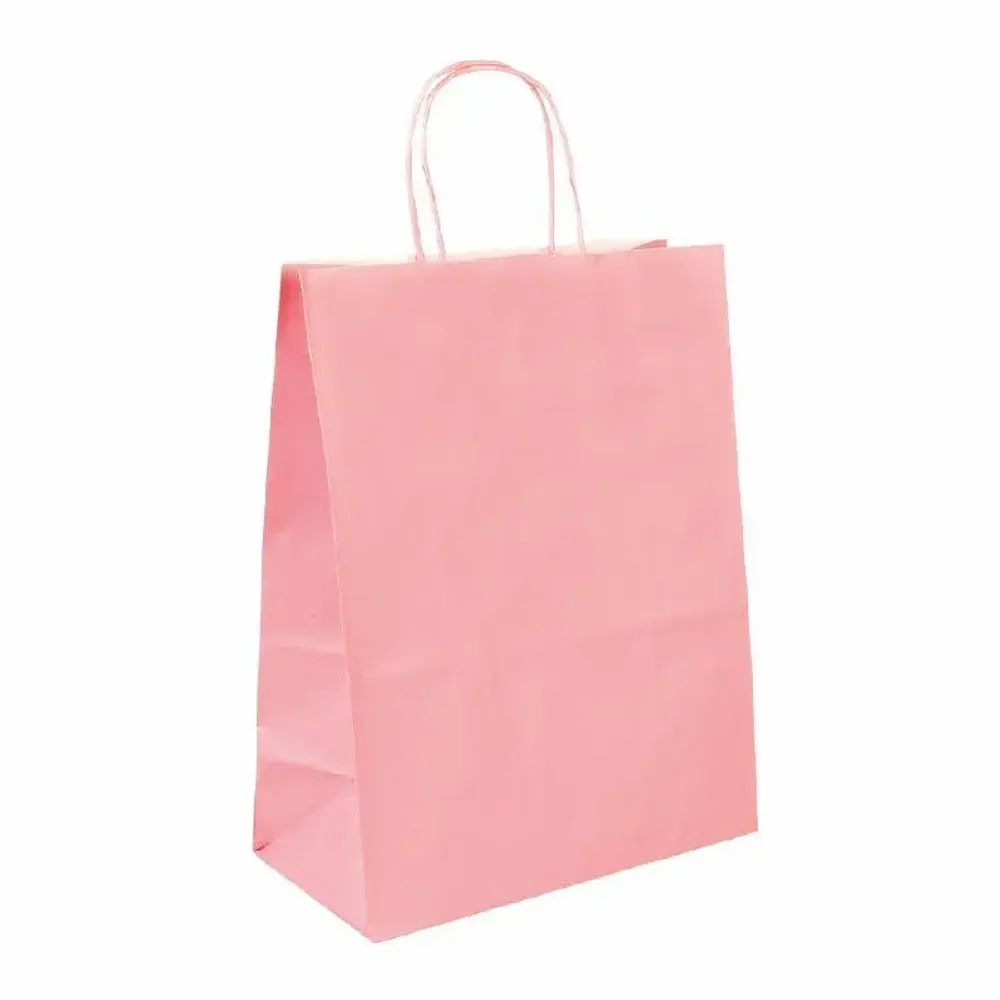 Cadeaux - Sacs papier kraft rose pastel 23 x 12 x H 30cm, 90g (x50) - LAVAL 1878