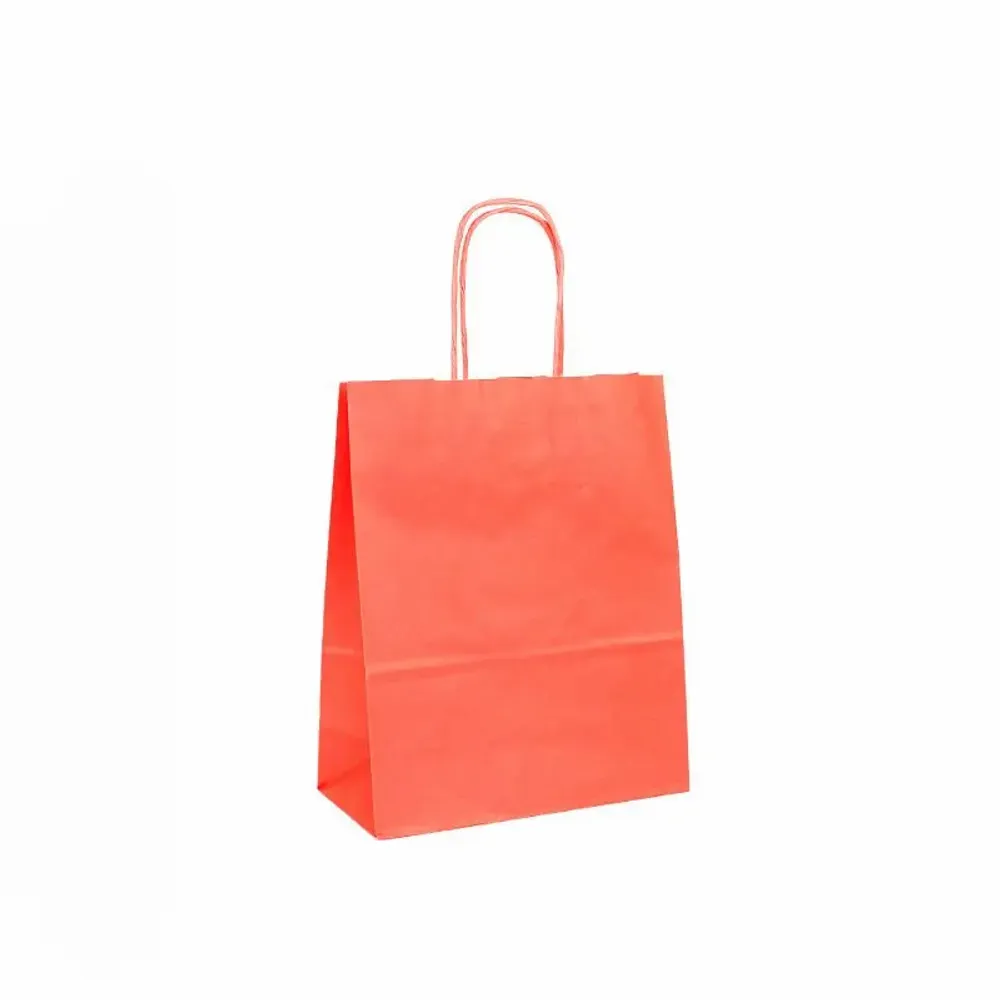 Cadeaux - Sacs papier kraft corail 18 x 8 x H 22cm, 90g (x50) - LAVAL 1878