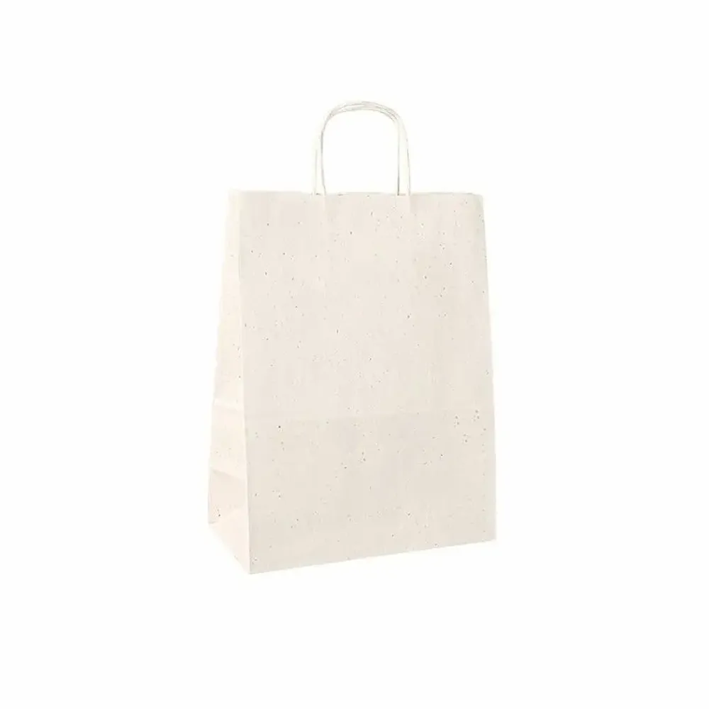 Cadeaux - Sacs papier blanc en papier de betterave 23 x 12 x H 30cm, 90g (x50) - LAVAL 1878