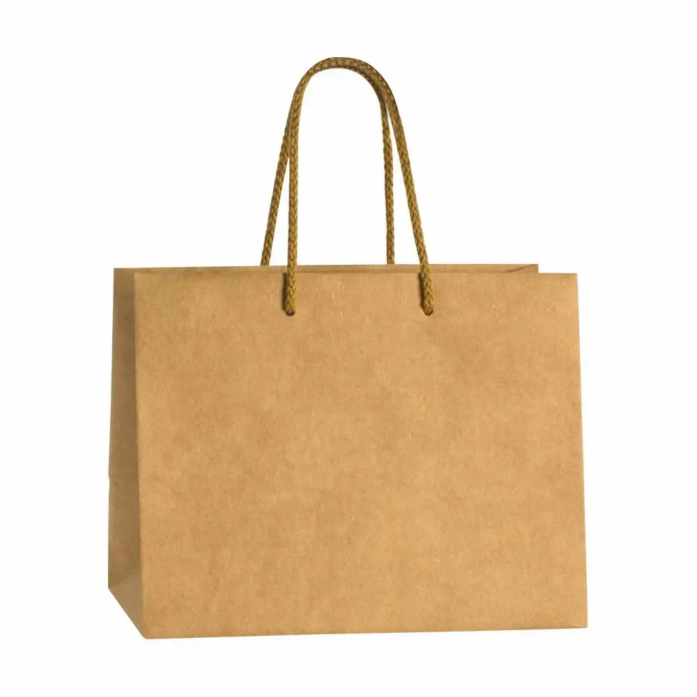 Cadeaux - Sacs papier kraft haut de gamme naturel 24 x 14 x H 19cm, 175g (x10) - LAVAL 1878