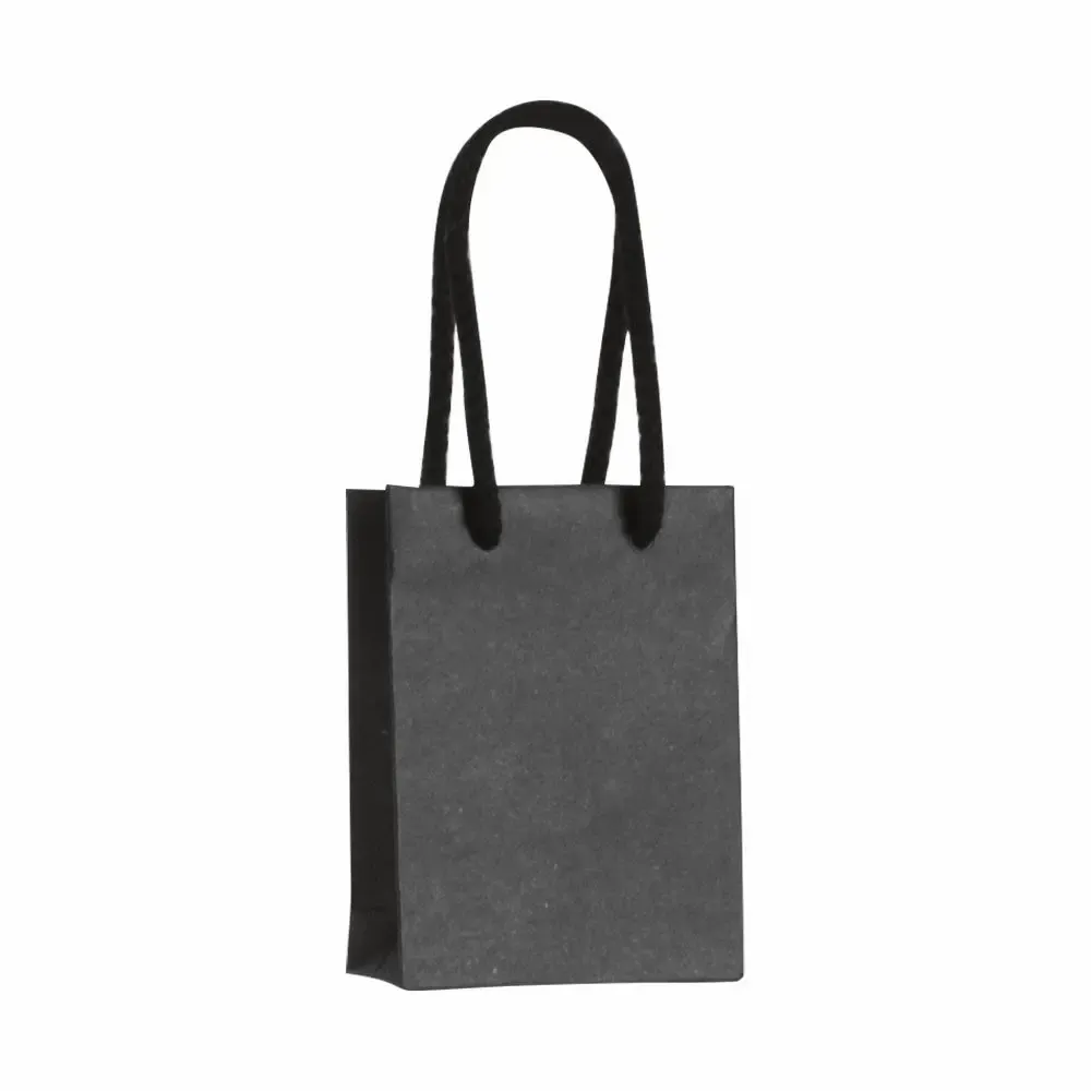 Gifts - Premium black kraft paper bags, 8.1 x 3.3 x H 10.8cm, 175g (x25) - LAVAL 1878