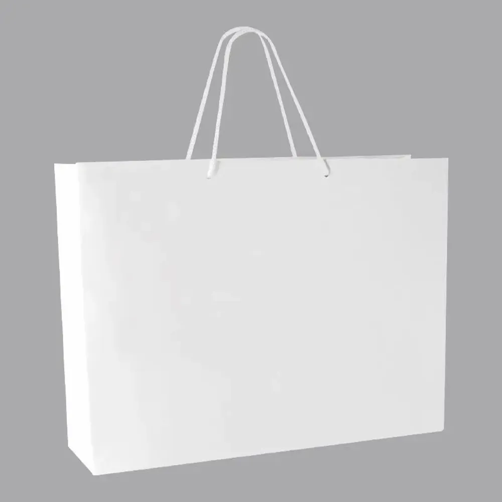 Cadeaux - Sacs papier mat blanc 53 x 14 x H 44cm, 190g (x10) - LAVAL 1878