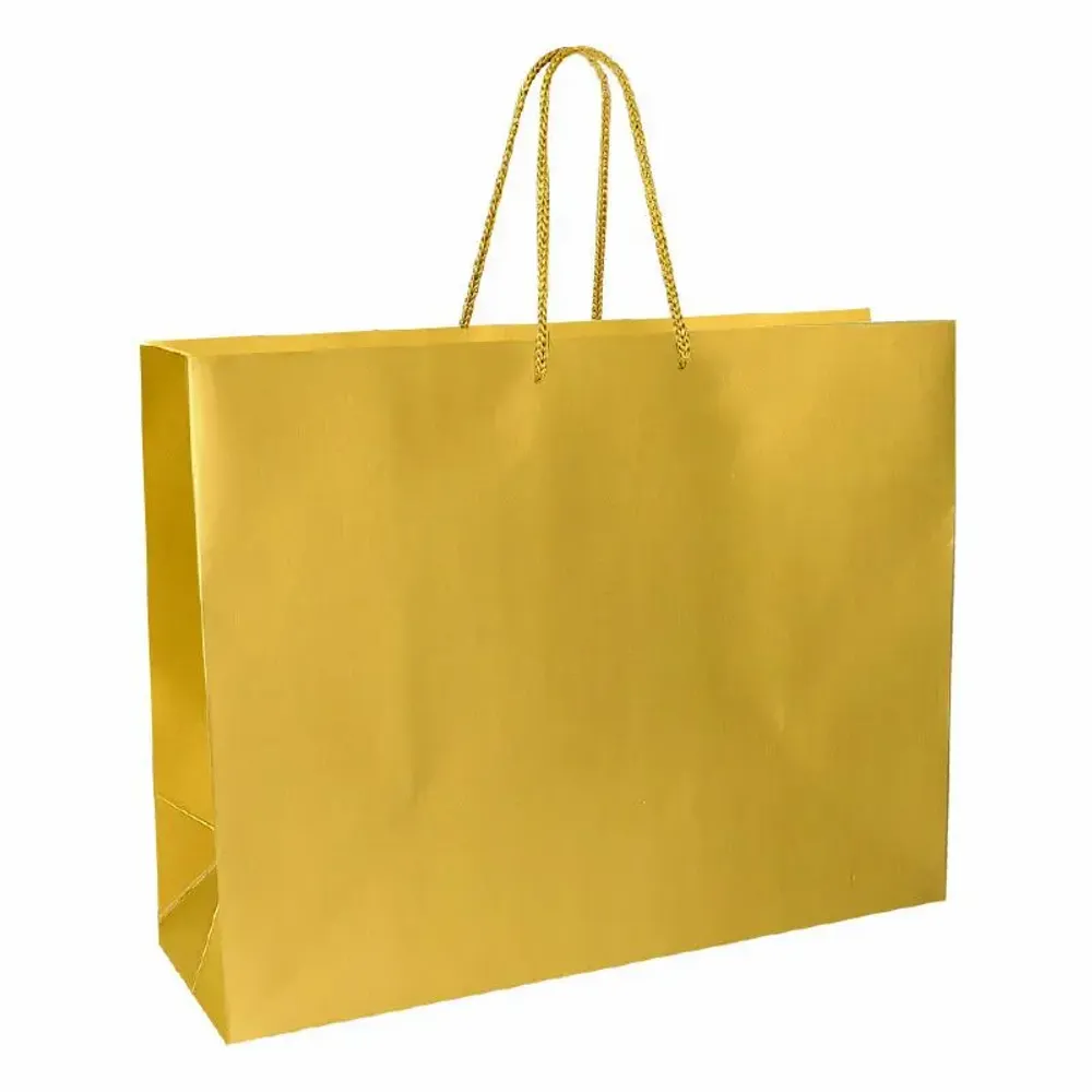 Gifts - Gold matte paper bags 53 x 14 x H 44cm, 190g (x10) - LAVAL 1878