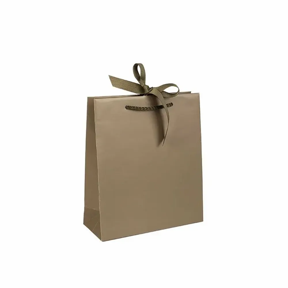 Gifts - Khaki satin paper bags - LAVAL 1878