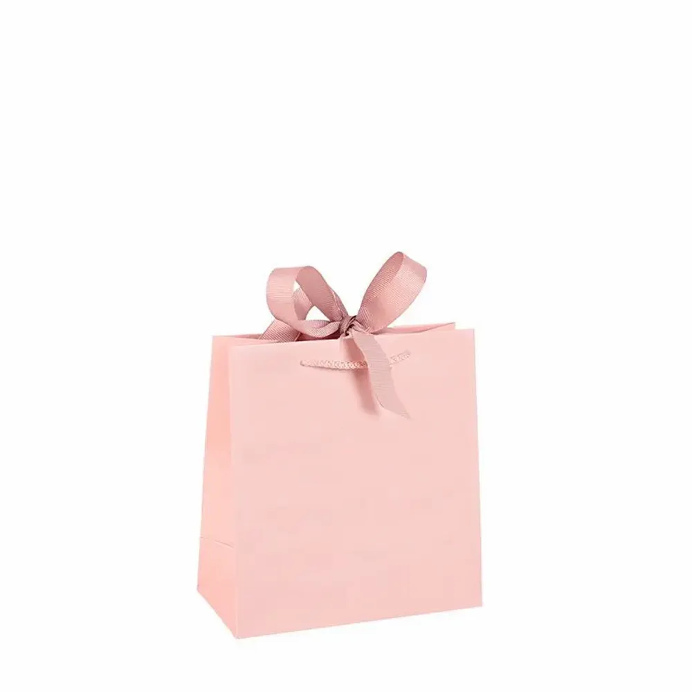 Gifts - Light pink satin paper bags - LAVAL 1878