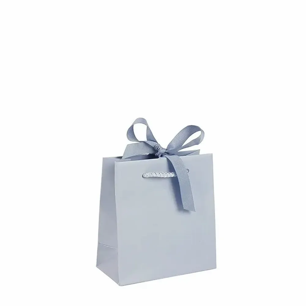 Cadeaux - Sacs papier satiné bleu gris - LAVAL 1878