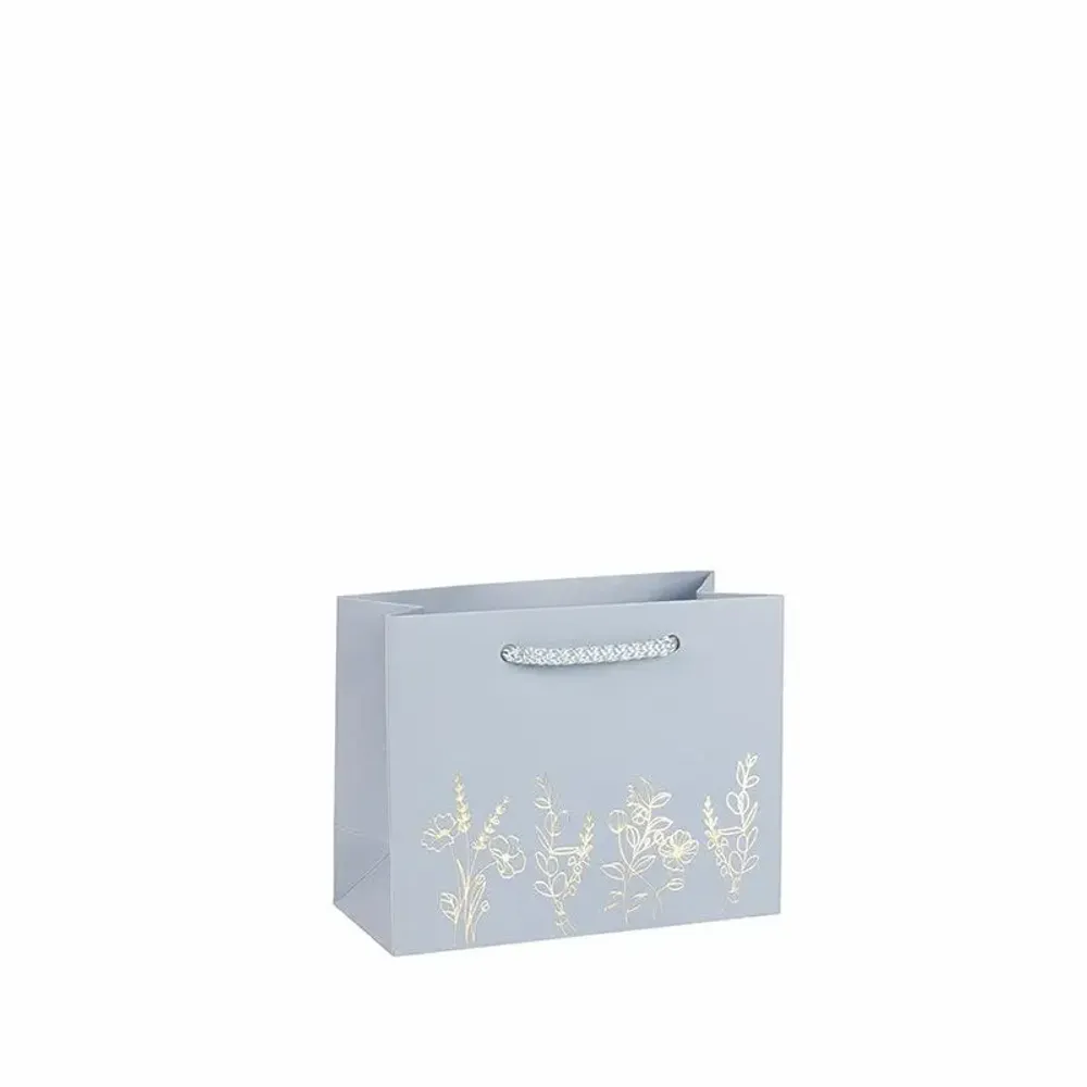 Cadeaux - Sacs papier mat bleu gris - LAVAL 1878