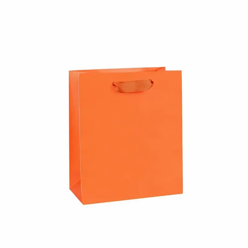 Cadeaux - Sacs papier mat orange - LAVAL 1878