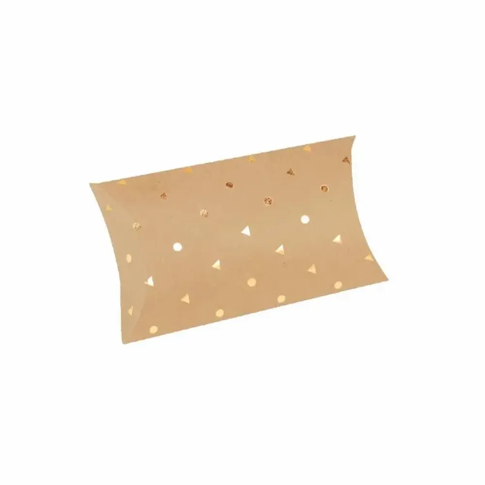 Gifts - Natural kraft cardboard parcels with polka dots/triangles - LAVAL 1878