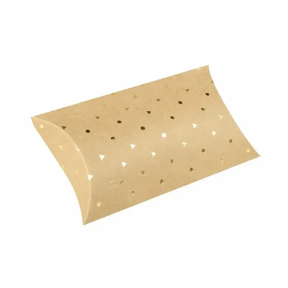 Gifts - Natural kraft cardboard parcels with polka dots/triangles - LAVAL 1878