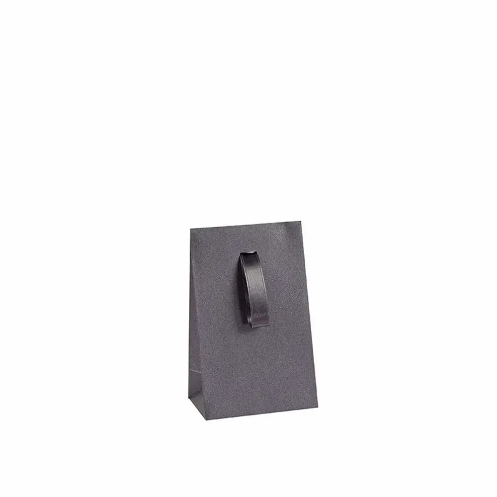 Cadeaux - Pochettes papier gris anthracite irisé à ruban gris - LAVAL 1878