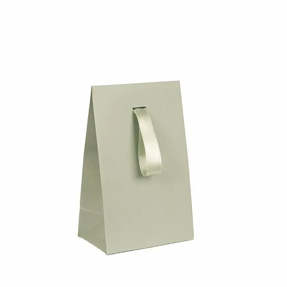 Gifts - Sage green matte paper pockets with ribbon - LAVAL 1878