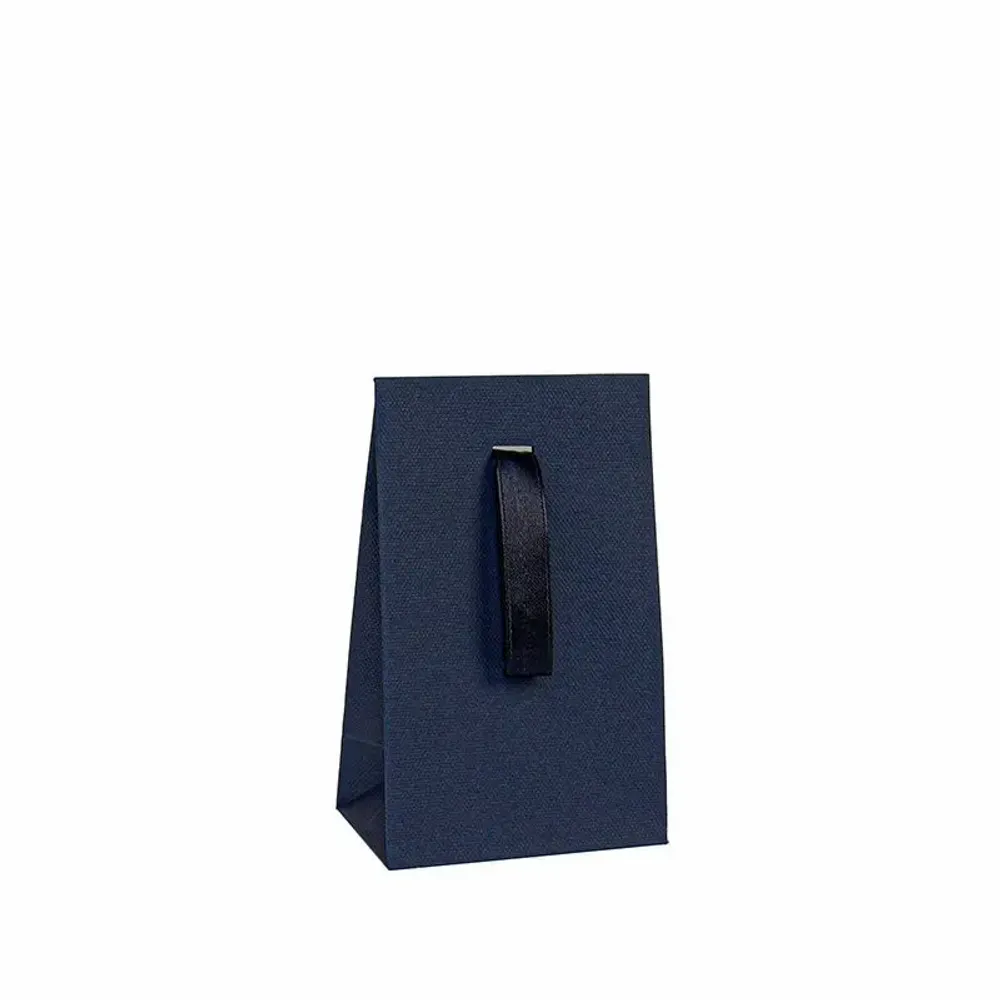 Gifts - Navy blue matte paper pockets with a grainy texture and ribbon - LAVAL 1878