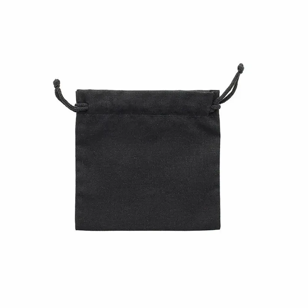 Gifts - 100% cotton drawstring bags with black cotton cords, 11 x 10cm (x5) - LAVAL 1878