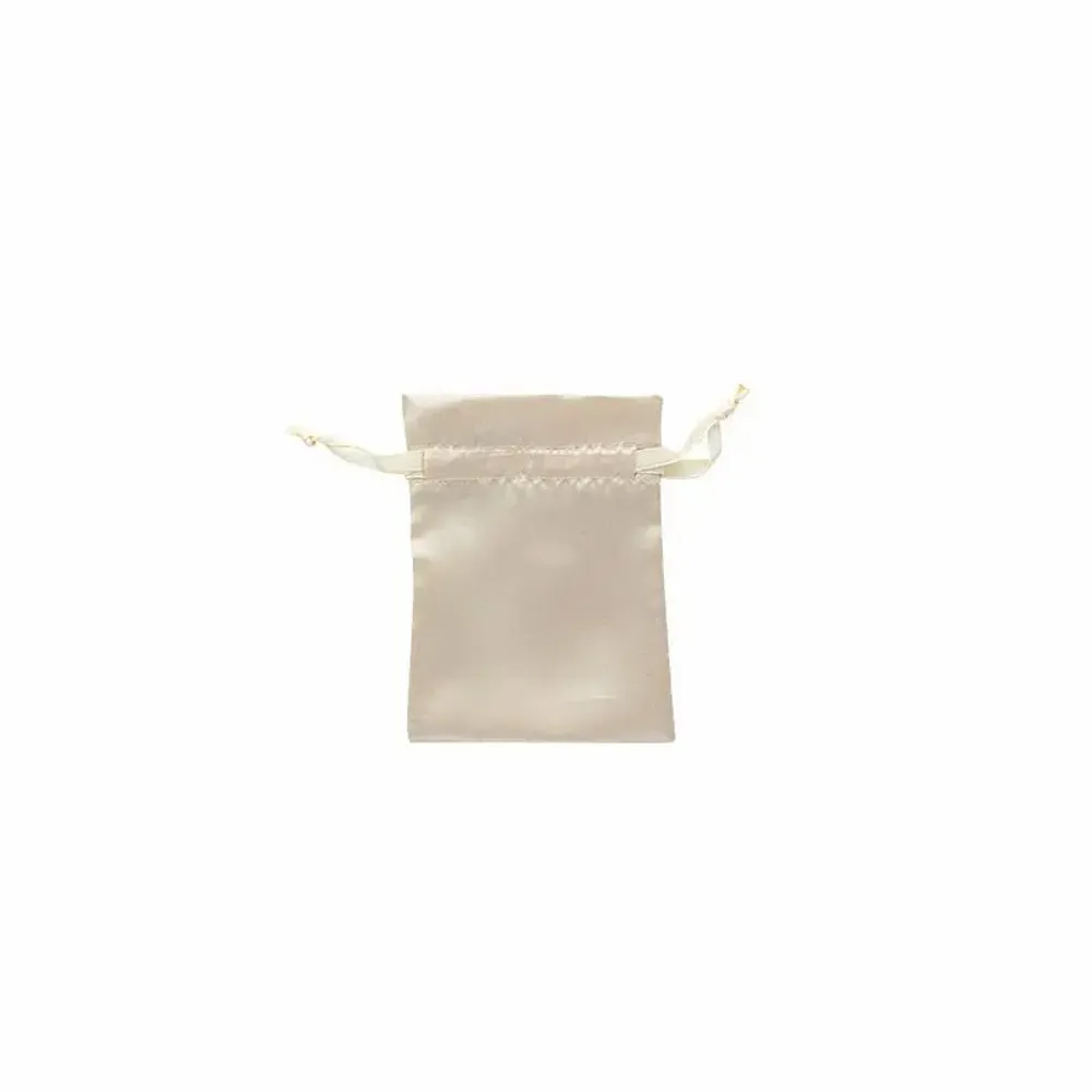 Gifts - Beige synthetic satin purses, 9 x 9cm (x10) - LAVAL 1878