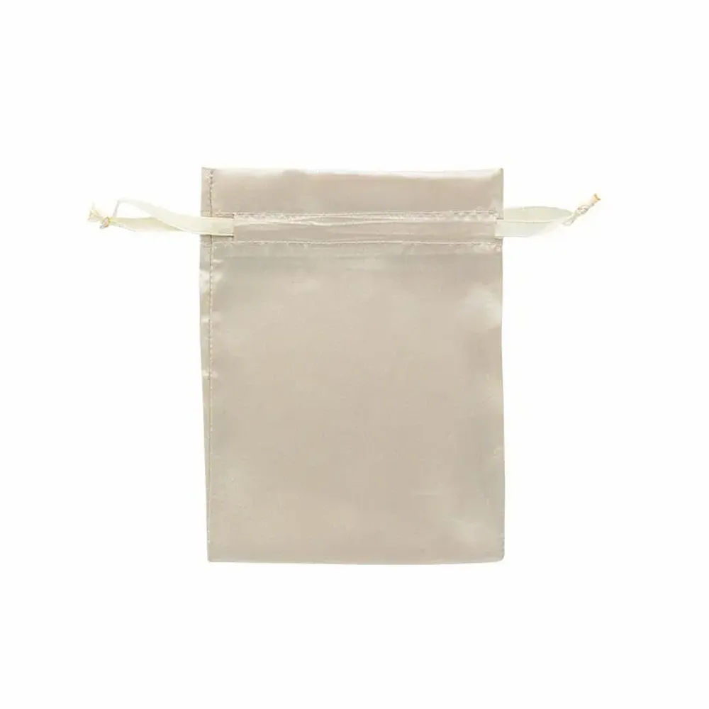 Gifts - Beige synthetic satin purses, 12 x 13cm (x10) - LAVAL 1878