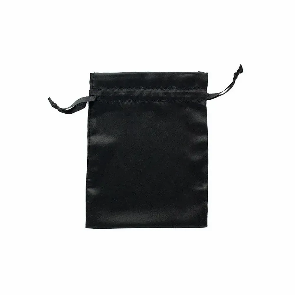 Cadeaux - Bourses satin synthétique noir 12 x 13cm (x10) - LAVAL 1878