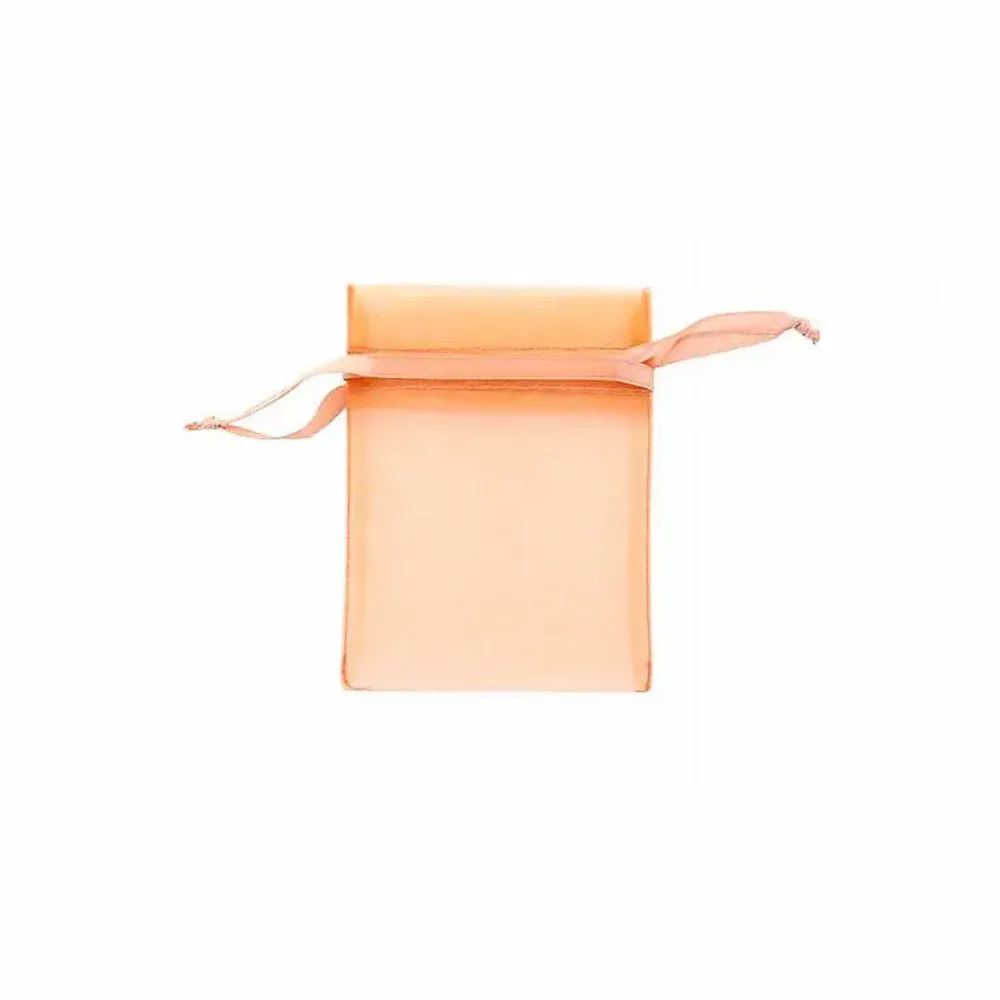 Cadeaux - Bourses voile organdi synthétique terracotta, 7 x 7cm (x10) - LAVAL 1878