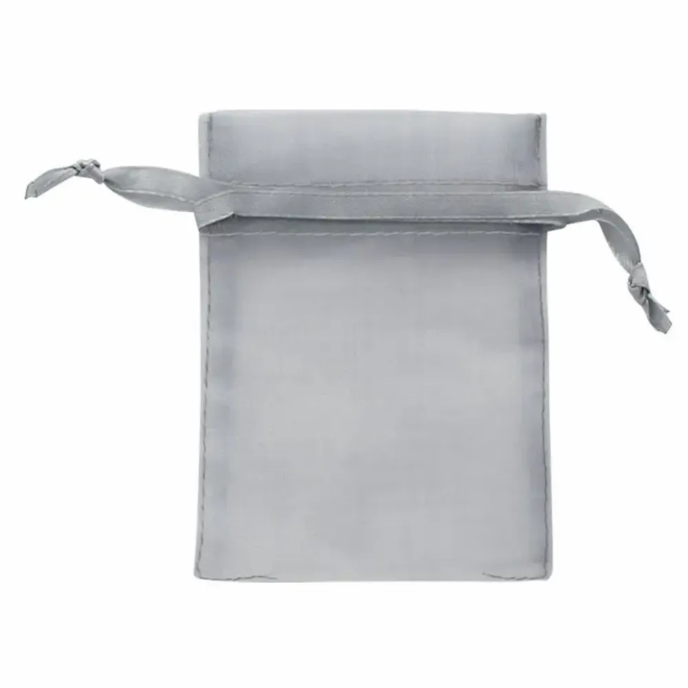 Gifts - Silver synthetic organdy voile purses, 15 x 17cm (x10) - LAVAL 1878