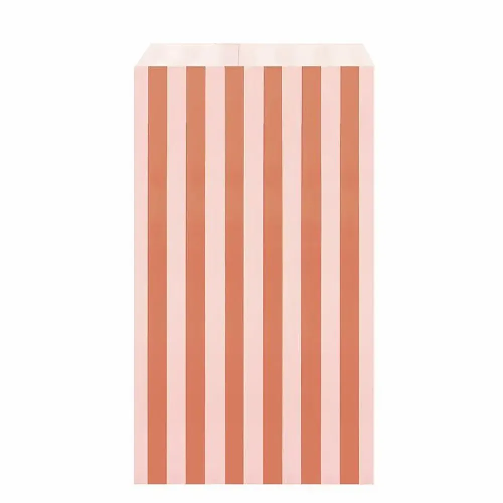 Gifts - Matte gift bags with light pink/terracotta stripes - LAVAL 1878