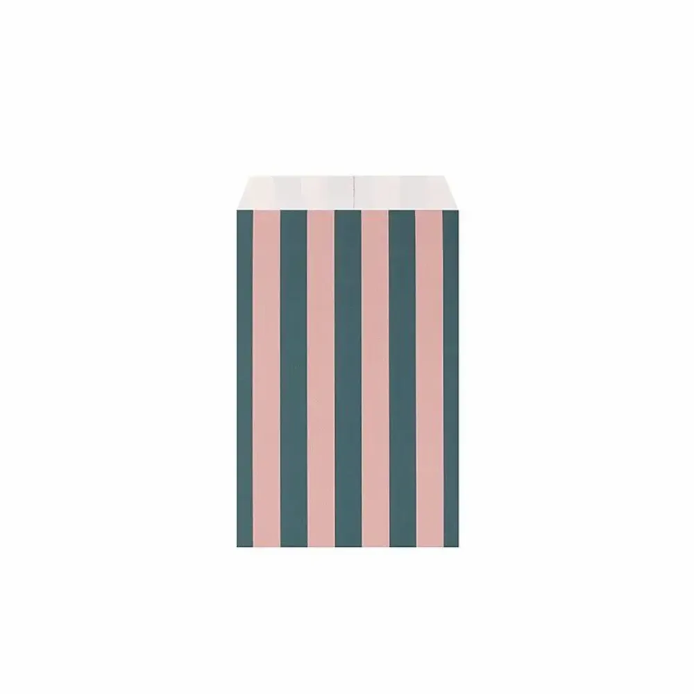 Gifts - Matte gift bags with teal/old rose stripes - LAVAL 1878