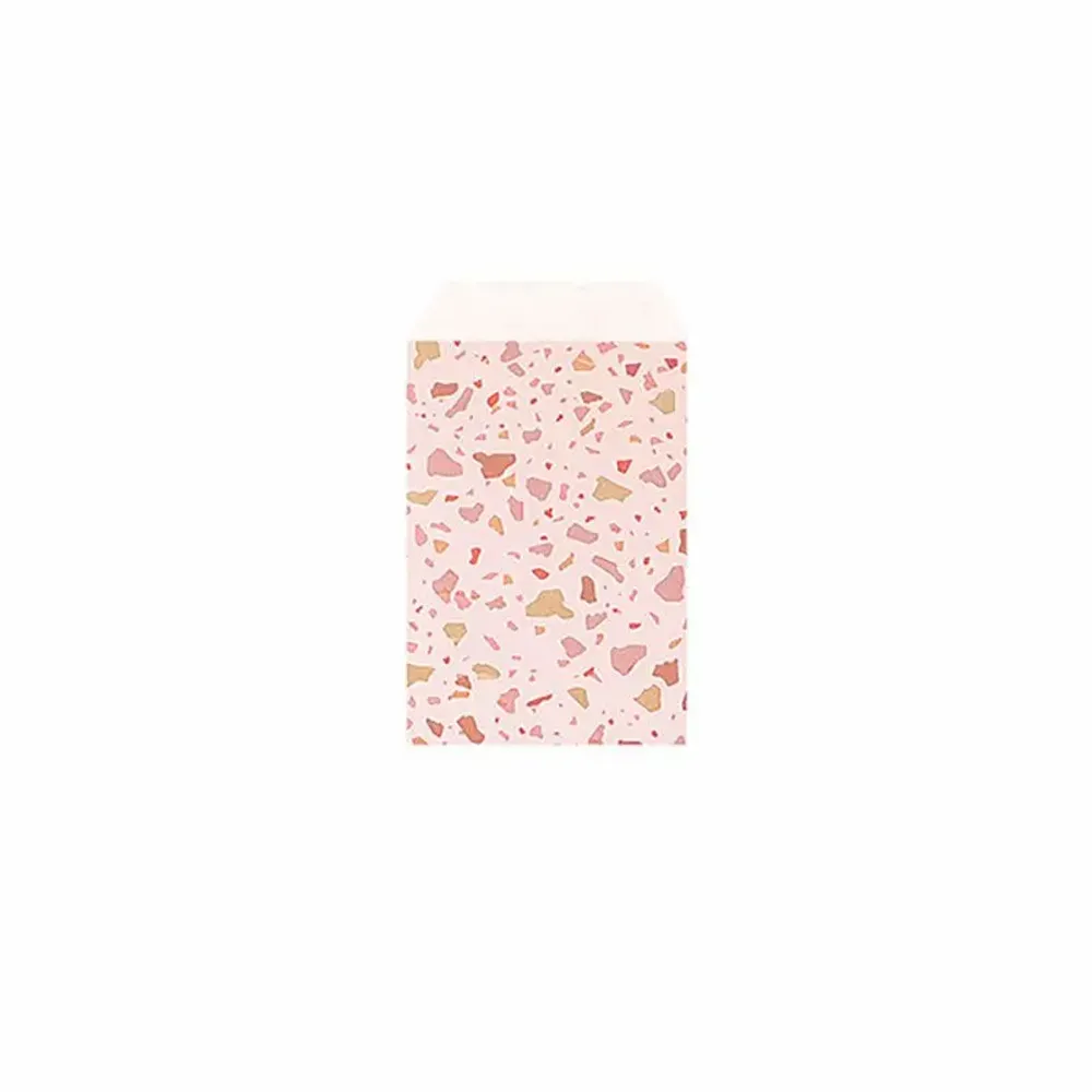 Cadeaux - Sachets cadeau rose clair mat à motif terrazzo tricolore - LAVAL 1878
