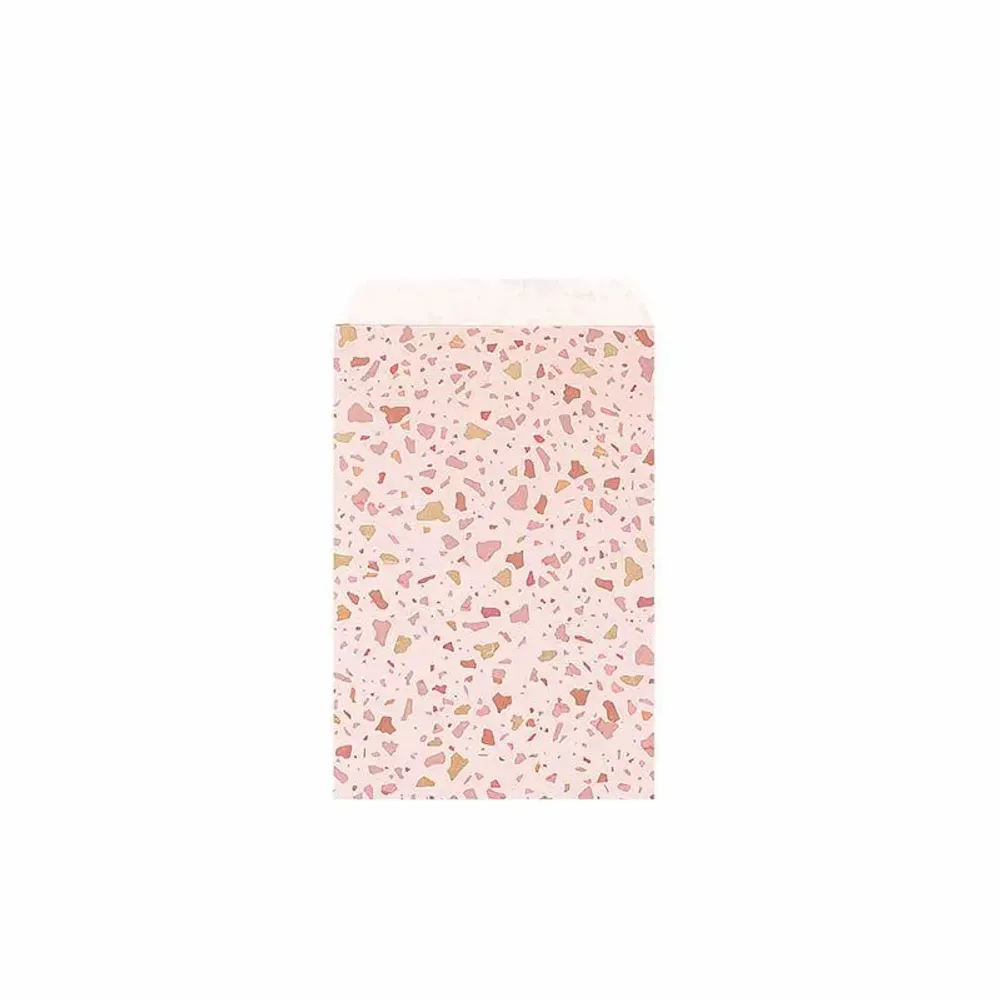 Cadeaux - Sachets cadeau rose clair mat à motif terrazzo tricolore - LAVAL 1878