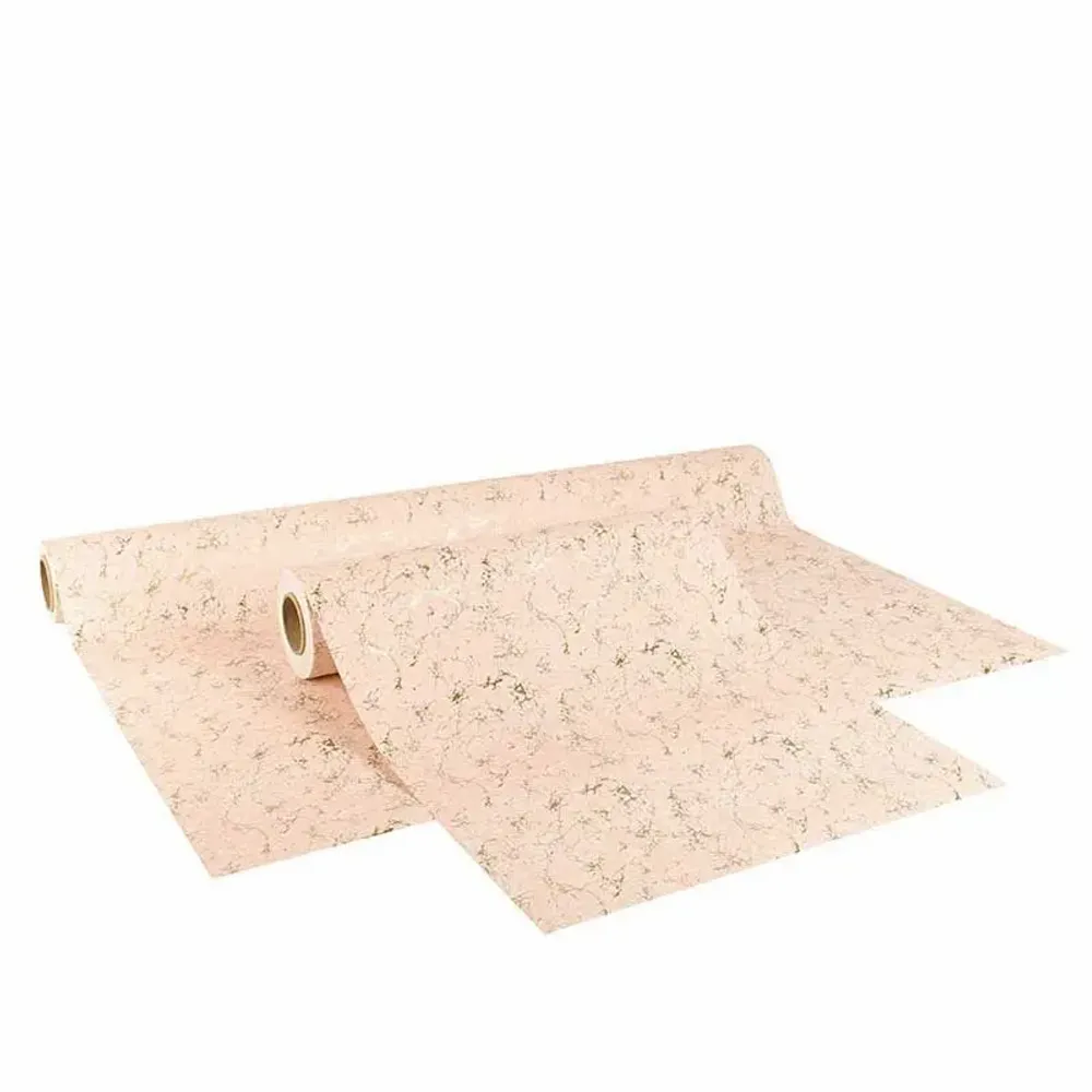 Cadeaux - Papier cadeau motif minéral couleur pêche et doré, 0,25 x 70m, 70g - LAVAL 1878