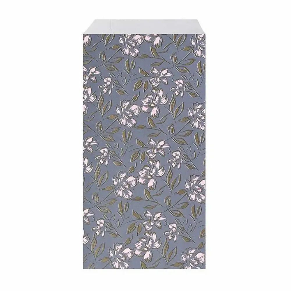 Cadeaux - Sachets cadeau bleu gris mat à motif nature - LAVAL 1878