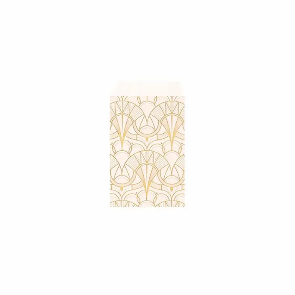 Gifts - Matte cream gift bags with metallic gold Art Deco pattern - LAVAL 1878