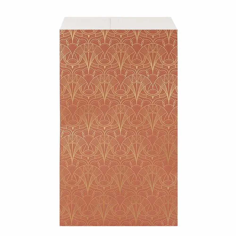 Cadeaux - Sachets cadeau terracotta mat à motif Art déco doré métallisé - LAVAL 1878