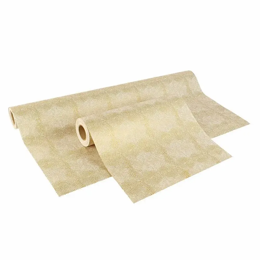 Cadeaux - Papier cadeau imprimé lézard blanc/doré 0,70 x 25m, 70g - LAVAL 1878